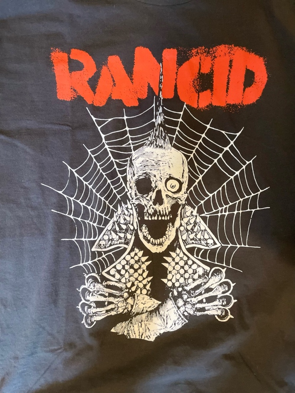 Rancid Black Crew Neck T-Shirt - Picture 3 of 4